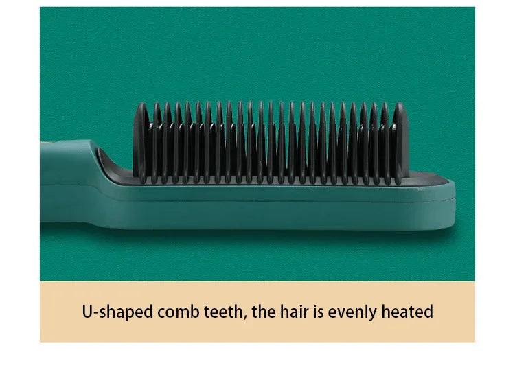 Thermostatic hair straightener Comb 5 temperature settings Straightening brush Quick heat professional hair straightening brush
