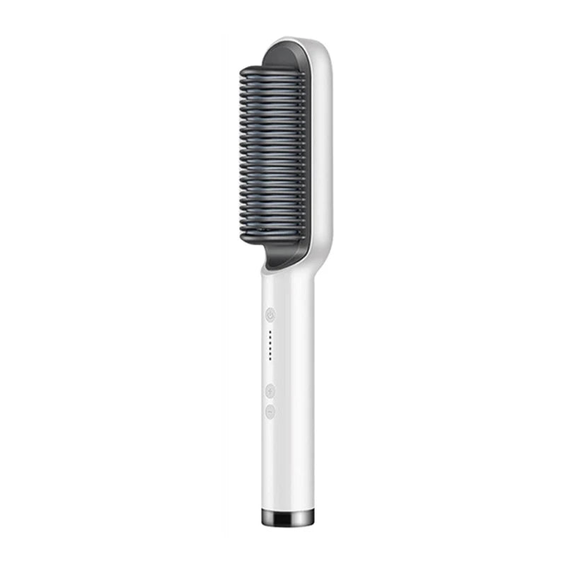 Multifunctional Ionic Hair Straightener Curler Brush Fast Heating Curler Straightener Comb Styler Electric Fast Heating Comb