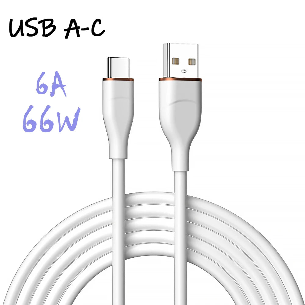UGOURD Liquid Silicon Type C To C Fast Charging Cable USB to C PD 60W Huawei SCP 66W For Huawei Xiaomi iPhone15 Plus Pro Max