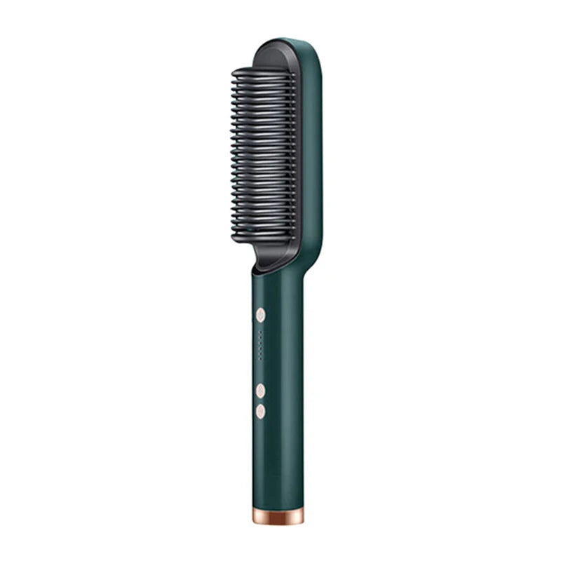 Multifunctional Ionic Hair Straightener Curler Brush Fast Heating Curler Straightener Comb Styler Electric Fast Heating Comb