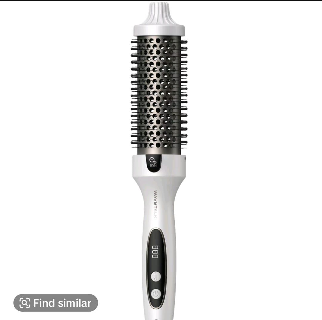 Hair Curler Rotating Brush Heat Hair Straightener Hot Comb 450F Round Brush 2 in 1 Hair Curler Straightener Brush Women Gift