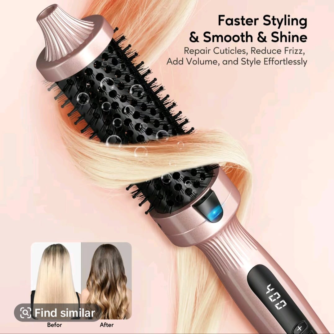 Thermal Brush One-Step Hot Air Brush&volumizer Hair Curler Straightener Professional Curling Iron Heated Hair Styling Brush