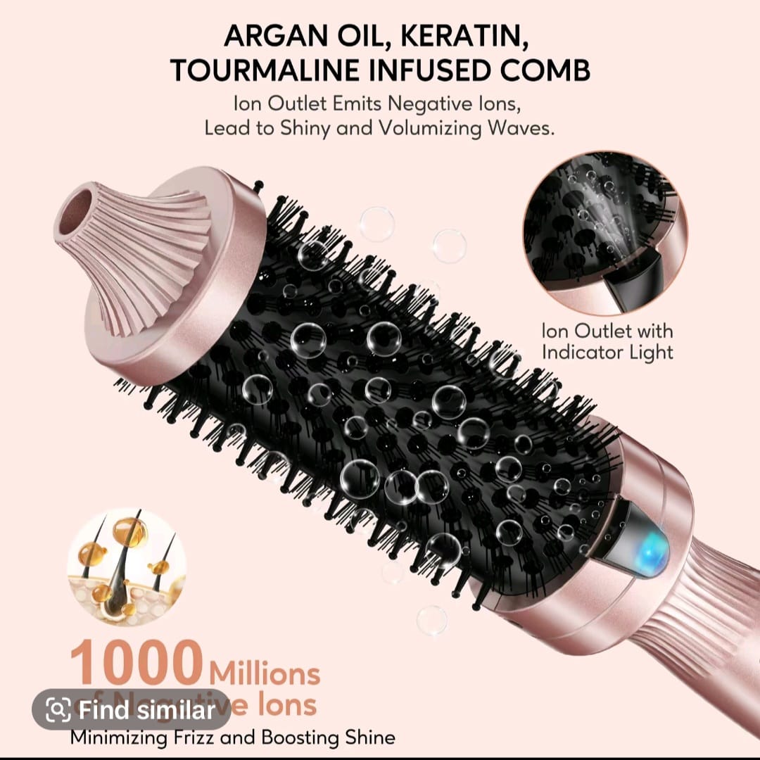 Thermal Brush One-Step Hot Air Brush&volumizer Hair Curler Straightener Professional Curling Iron Heated Hair Styling Brush