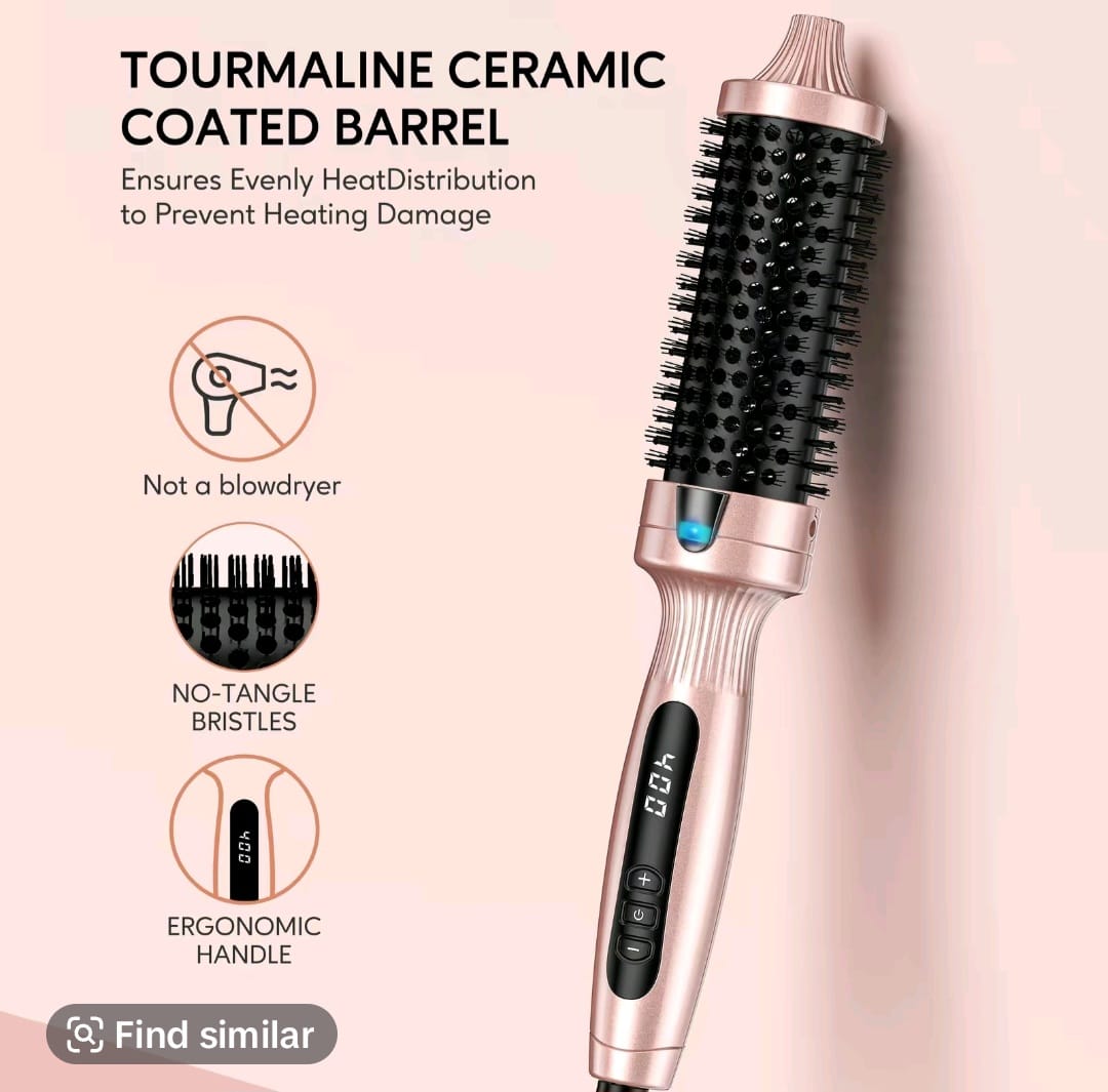 Thermal Brush One-Step Hot Air Brush&volumizer Hair Curler Straightener Professional Curling Iron Heated Hair Styling Brush
