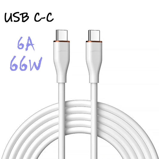 UGOURD Liquid Silicon Type C To C Fast Charging Cable USB to C  PD 60W Huawei  SCP 66W For Huawei Xiaomi iPhone15 Plus Pro Max