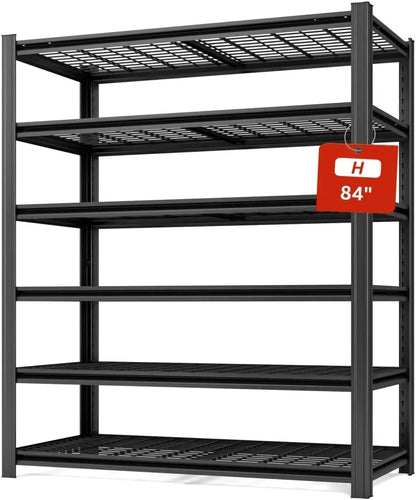 5Tier Metal Shelving Unit, Adjustable Garage Shelves,Heavy Duty Storage Shelves for Warehouse,Basement,KitchenPantry,Living Room