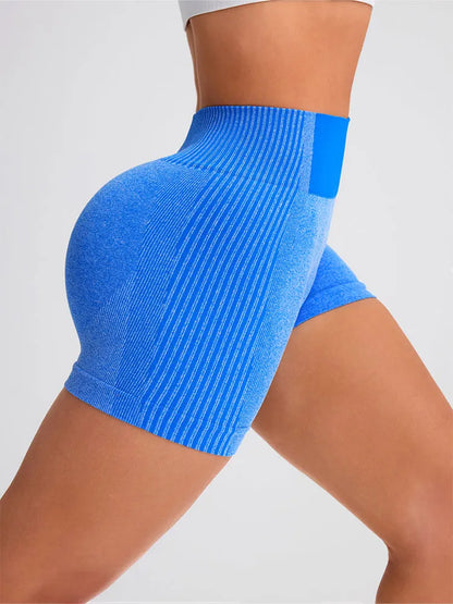 Women's High Waist Workout Shorts Butt Lifting Tummy Control Yoga Short Pants