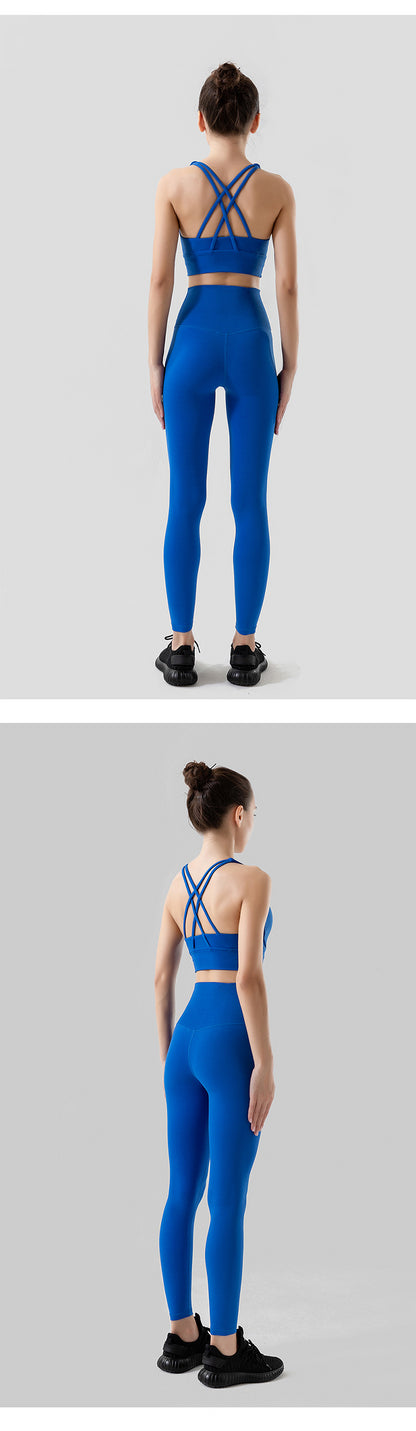 Sportswear Yoga Clothes Set Leggings and Tops Fitness Sports Suits Gym Clothing Bra Pants Sets Running Sport Outfit for Woman
